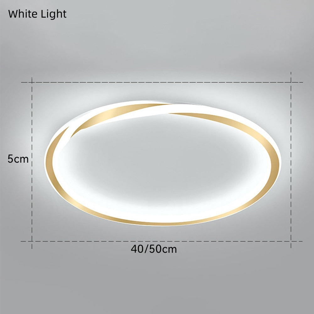 Minimalist round LED bedroom ceiling light