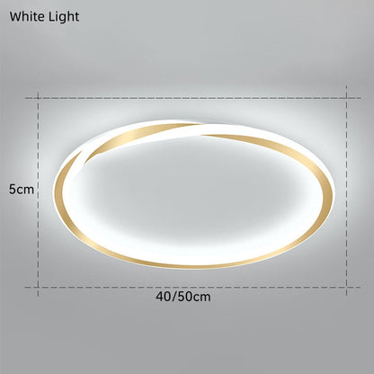 Minimalist round LED bedroom ceiling light