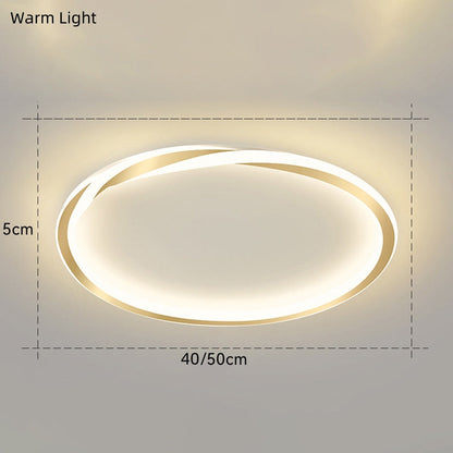 Minimalist round LED bedroom ceiling light