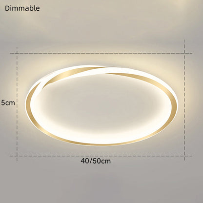 Minimalist round LED bedroom ceiling light