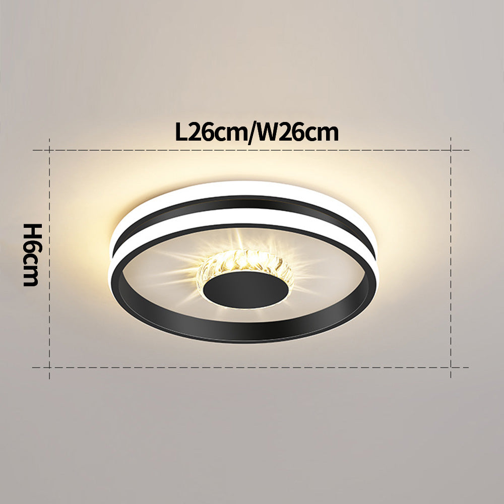 Golden Hall Crystal LED Ceiling Lamps