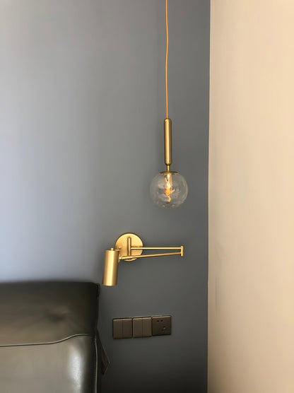 Swivel arm wall lamp 