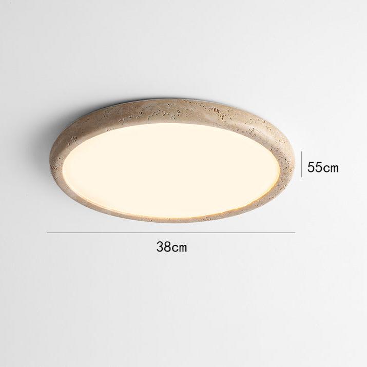 Natural stone LED ceiling lamp