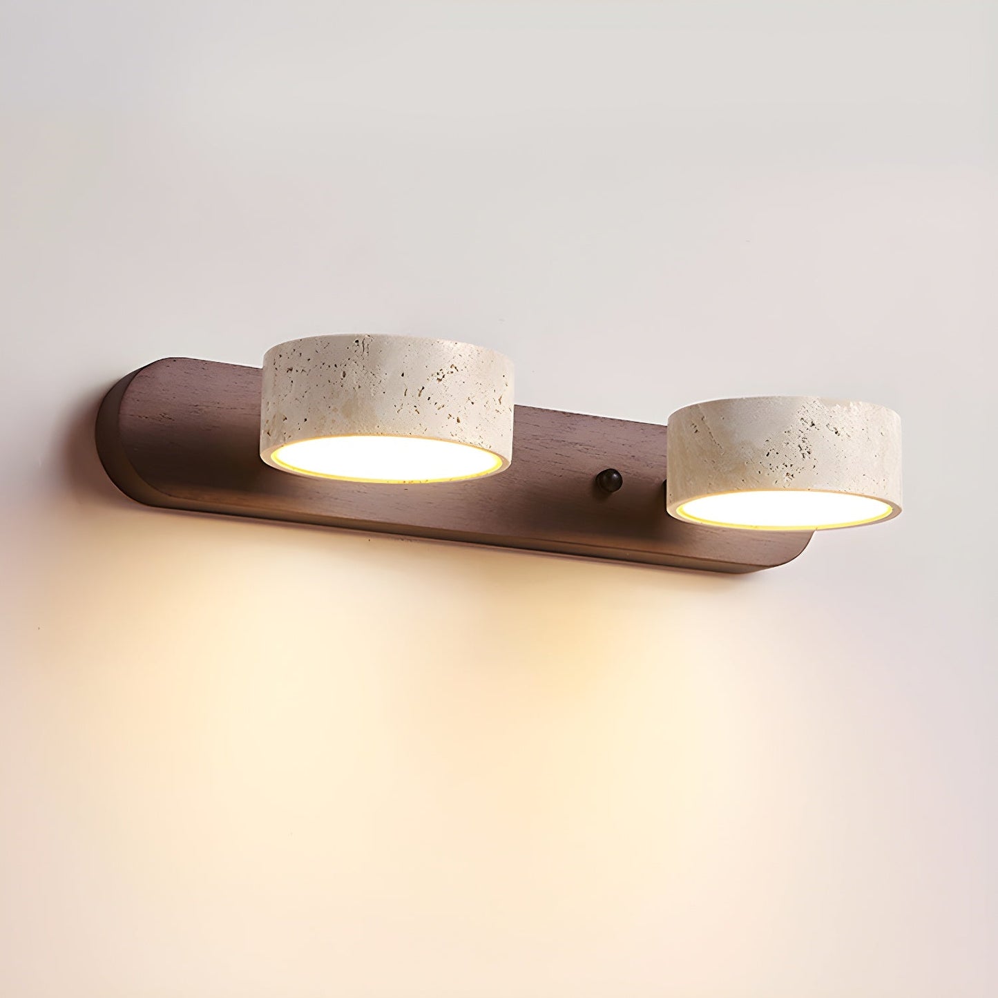 Travertine Duo Lamp Bracket Wall Lamp