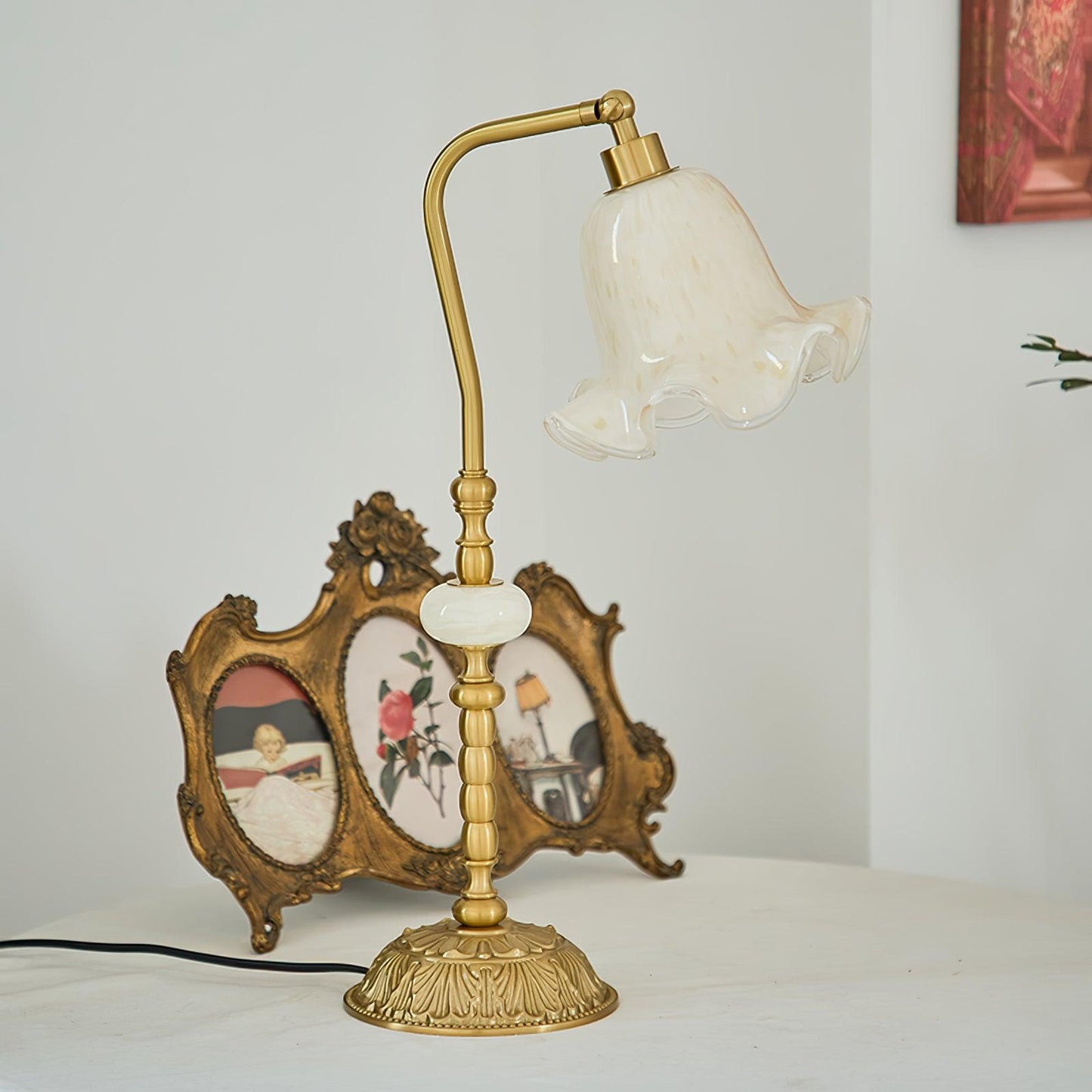 Tulip Brass Work Lamp Table Lamp 