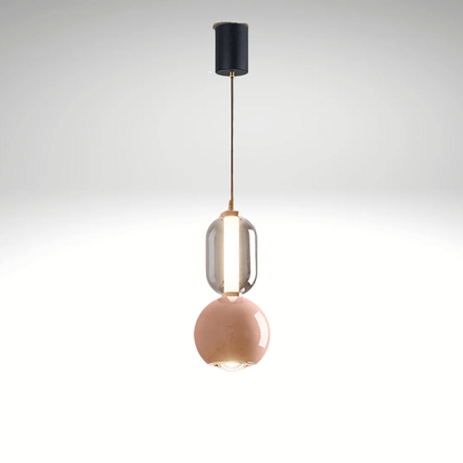 Nordic Creative iron glass pendant lamp