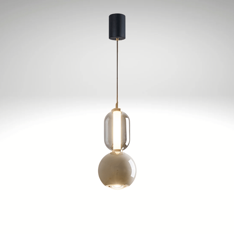 Nordic Creative iron glass pendant lamp