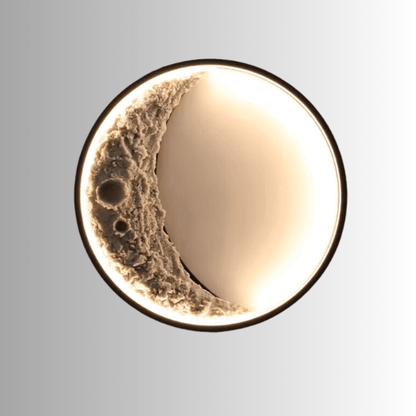 3d maan wandlamp