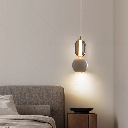 Nordic Creative iron glass pendant lamp