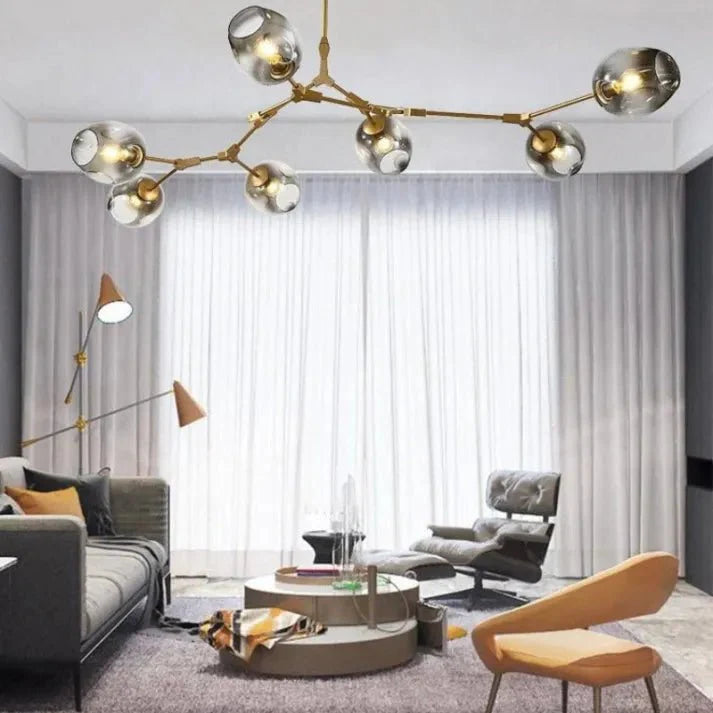 Bifurcation Bubble Glass Sputnik Chandelier