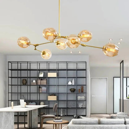 Bifurcation Bubble Glass Sputnik Chandelier