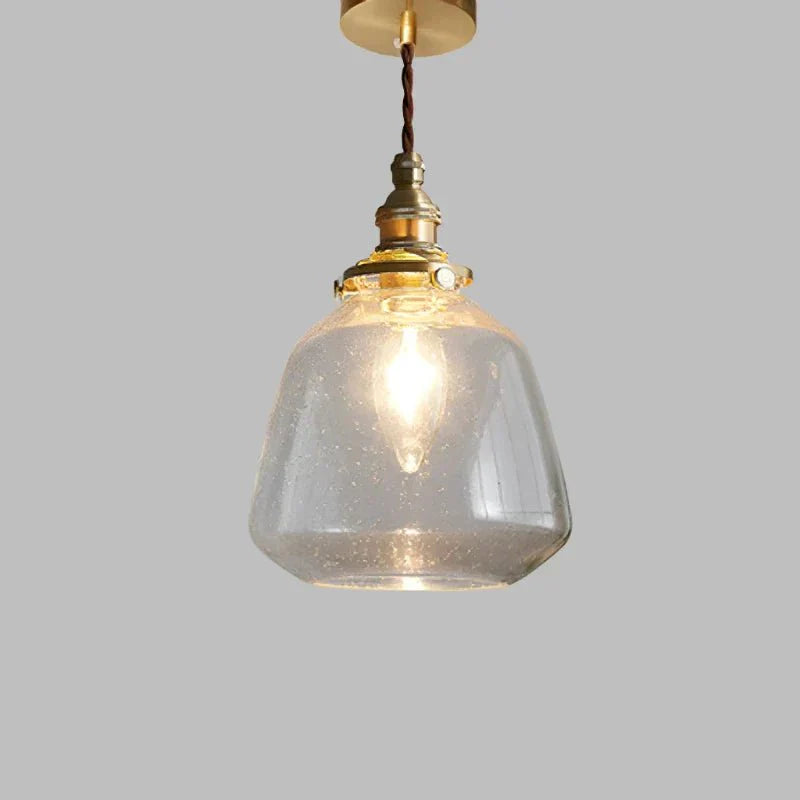 Crystal glass pendant lamp