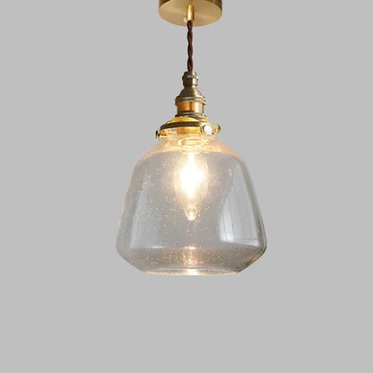 Crystal glass pendant lamp