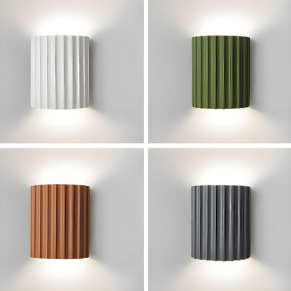 Modern semi-circular resin wall lamp for the living room