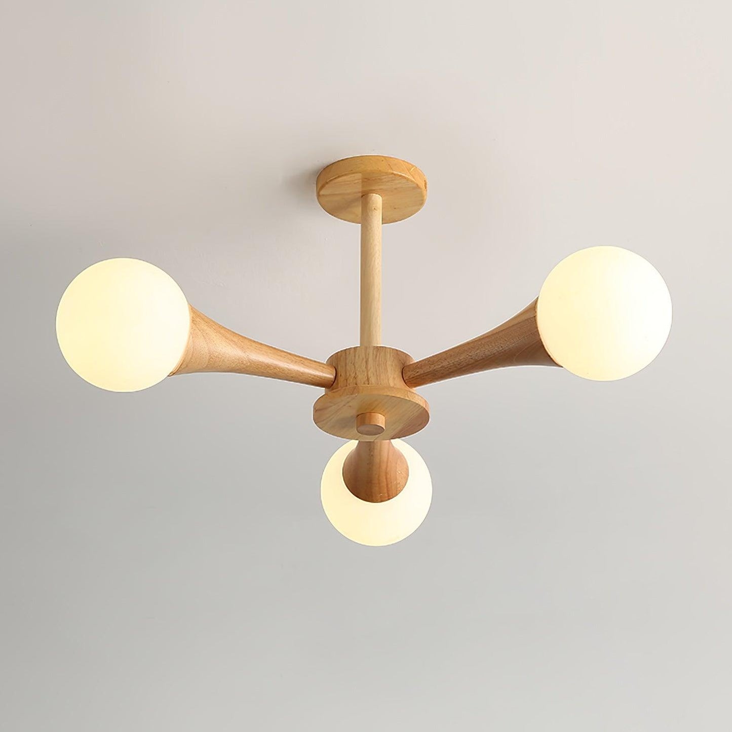 Wooden Nera chandelier 