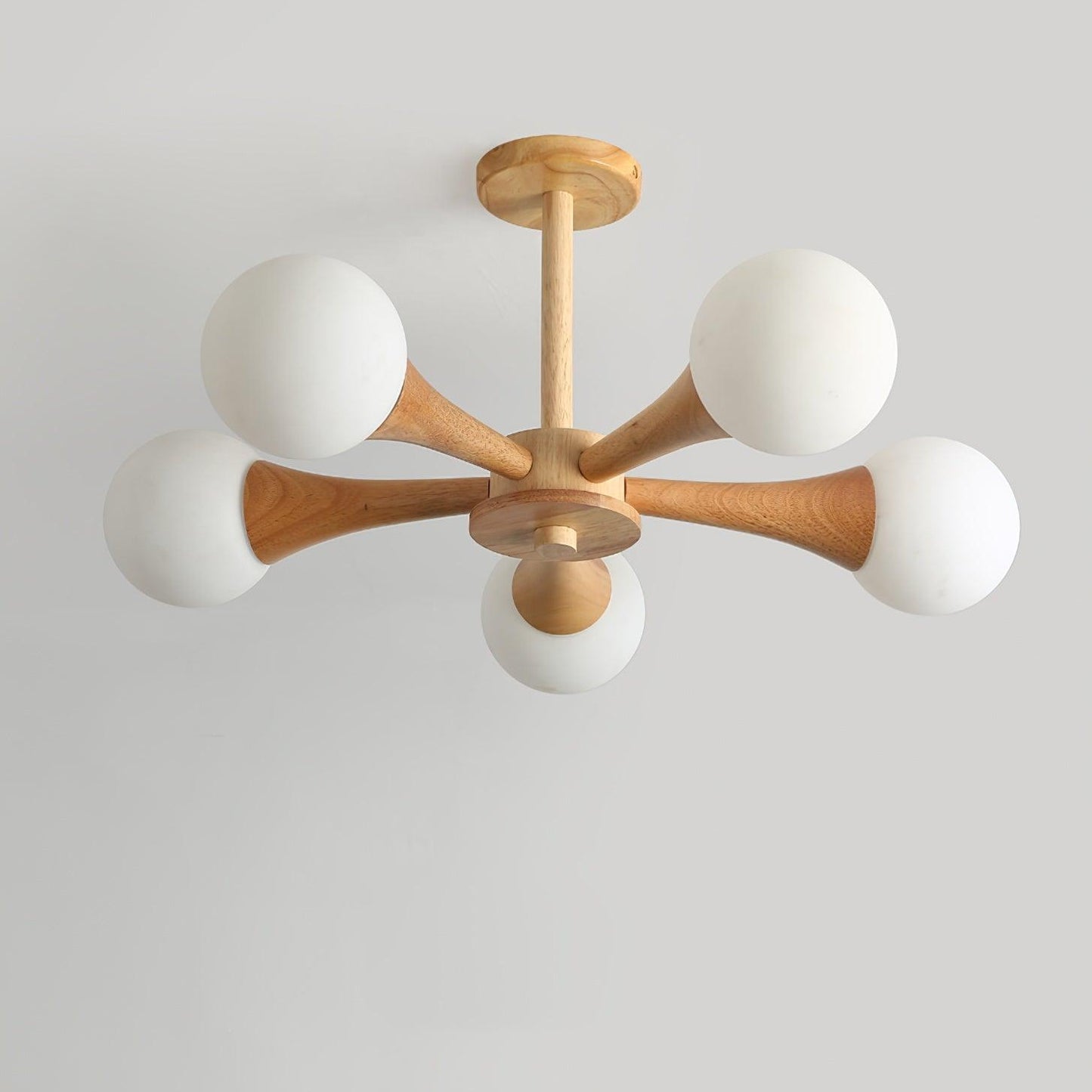 Wooden Nera chandelier 