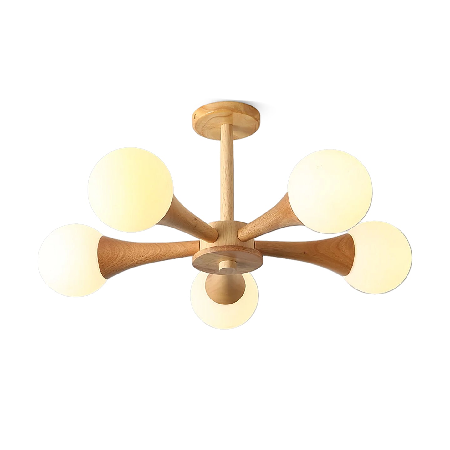 Wooden Nera chandelier 