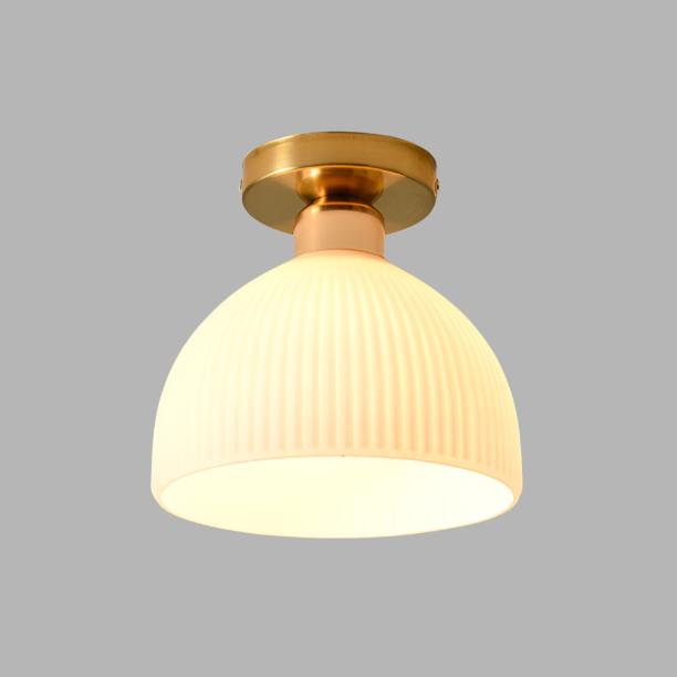 Modern Milk White Glass Ceiling Lamp 