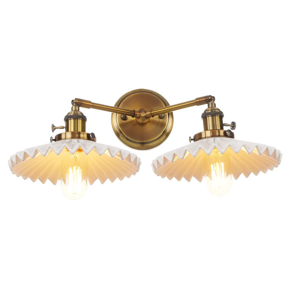 Antieke keramische dubbele lamp