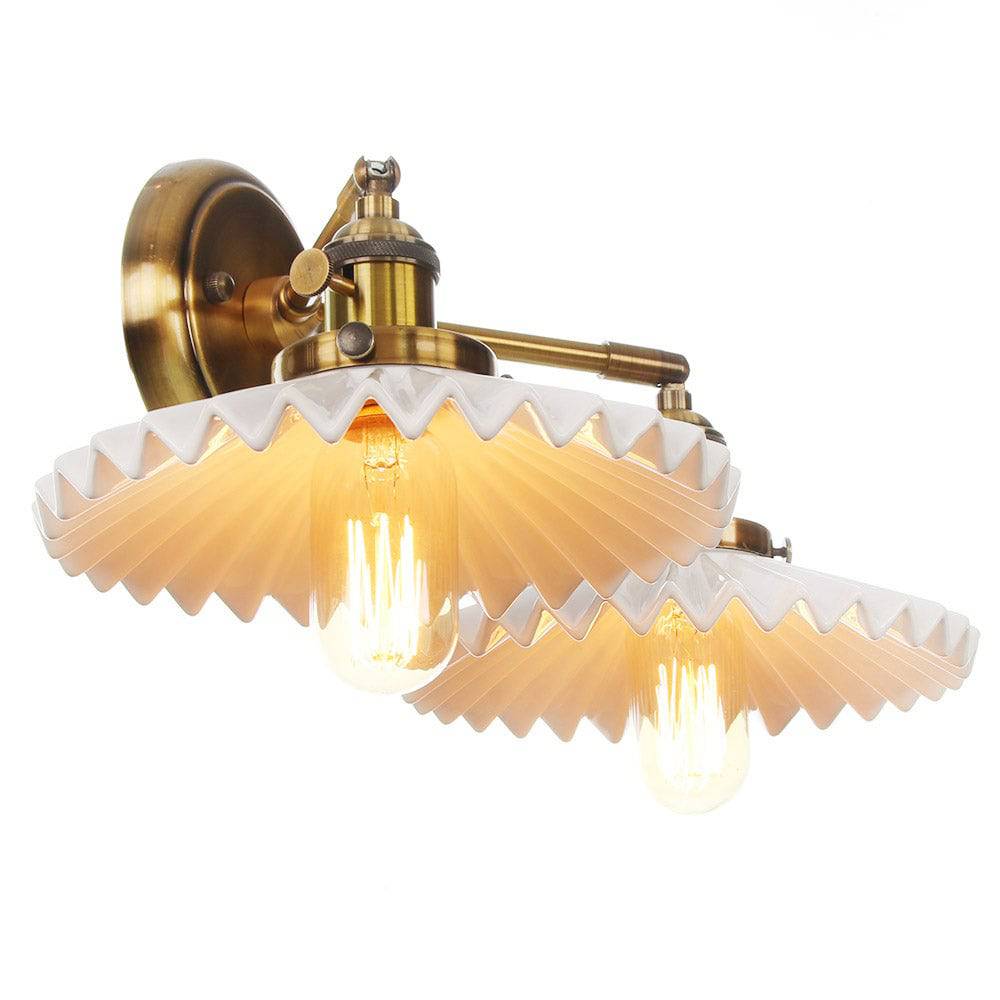 Antieke keramische dubbele lamp