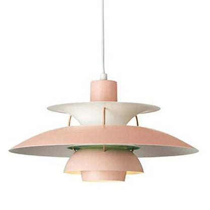 Morandi Modern LED pendant lamp with shade