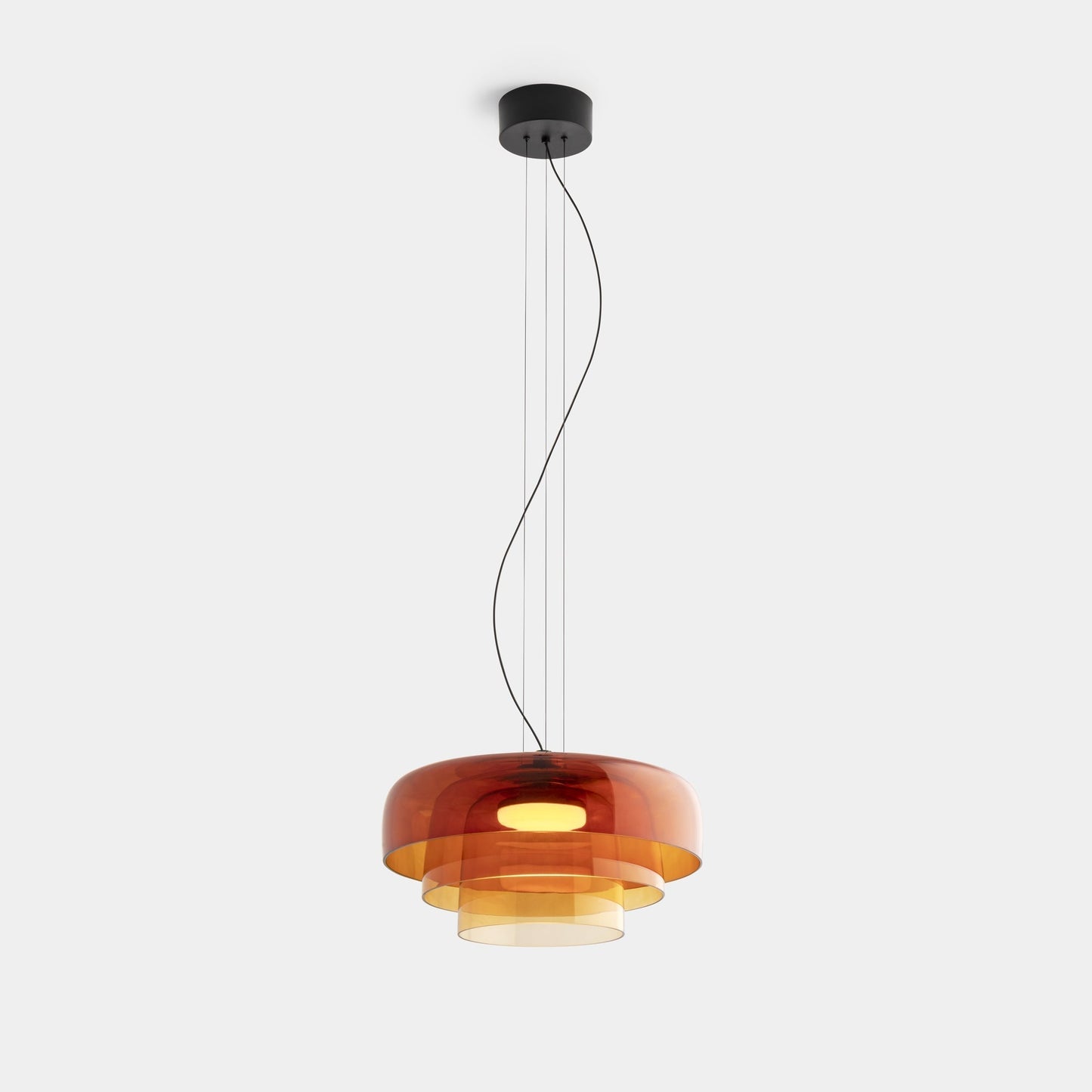 Norwegian glass pendant lamp