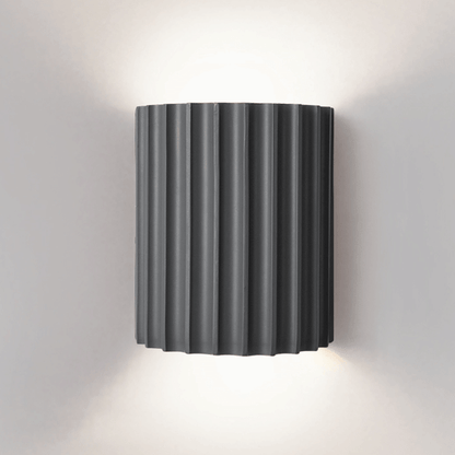 Modern semi-circular resin wall lamp for the living room