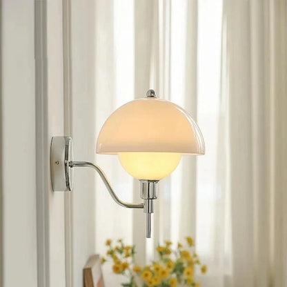 Paddestoel Wandlamp Crème