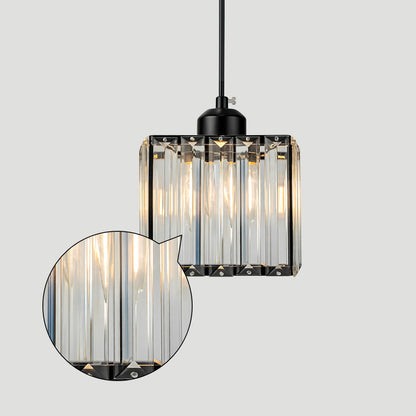 Modern Multi-Head Glass Kitchen Black Pendant Light 