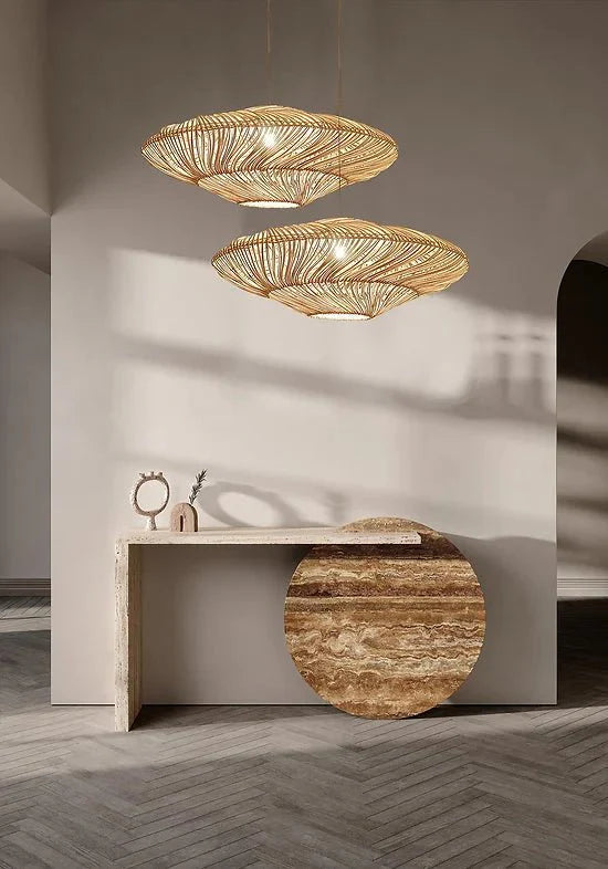 Radiar - Vintage rattan pendant lamp 