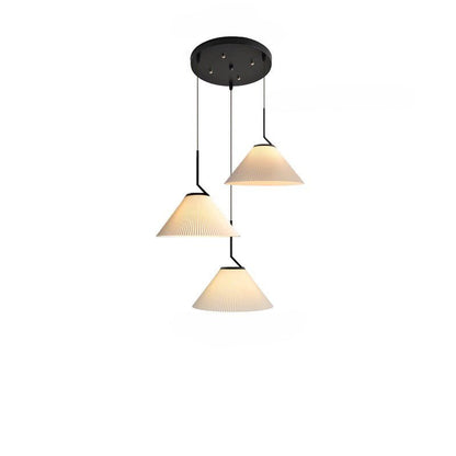 Noridic pleated cream pendant lamp