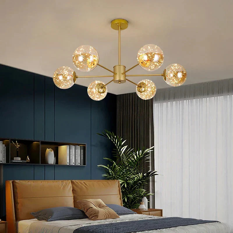 NobleLuminance - Glass Ball Chandelier 