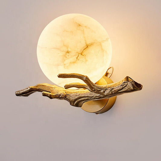 Modern creative marble wall lamp