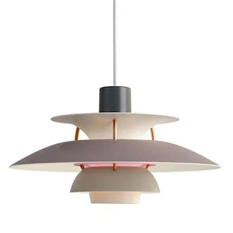 Morandi Modern LED pendant lamp with shade