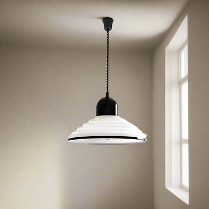 French cream glass wind pendant lamp 