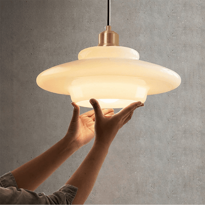 Witte Glazen Hanglamp