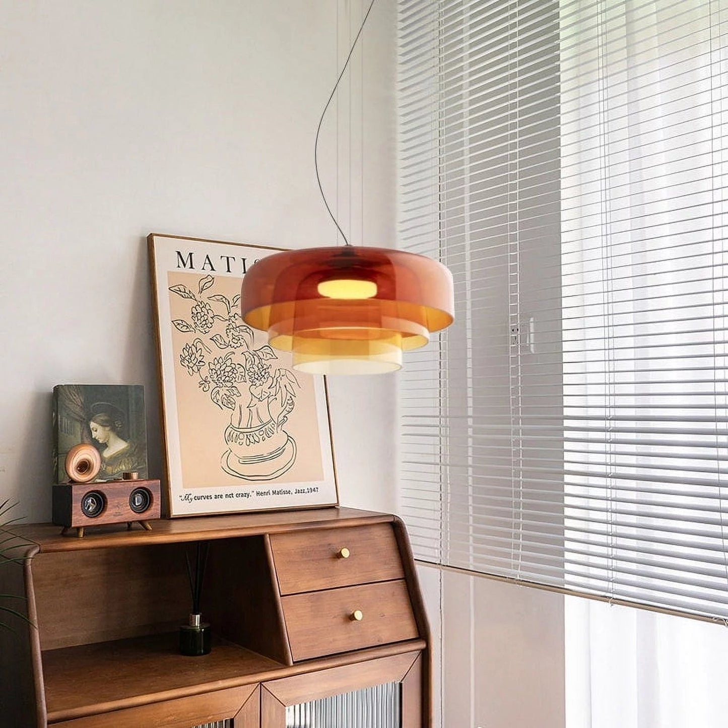 Norwegian glass pendant lamp