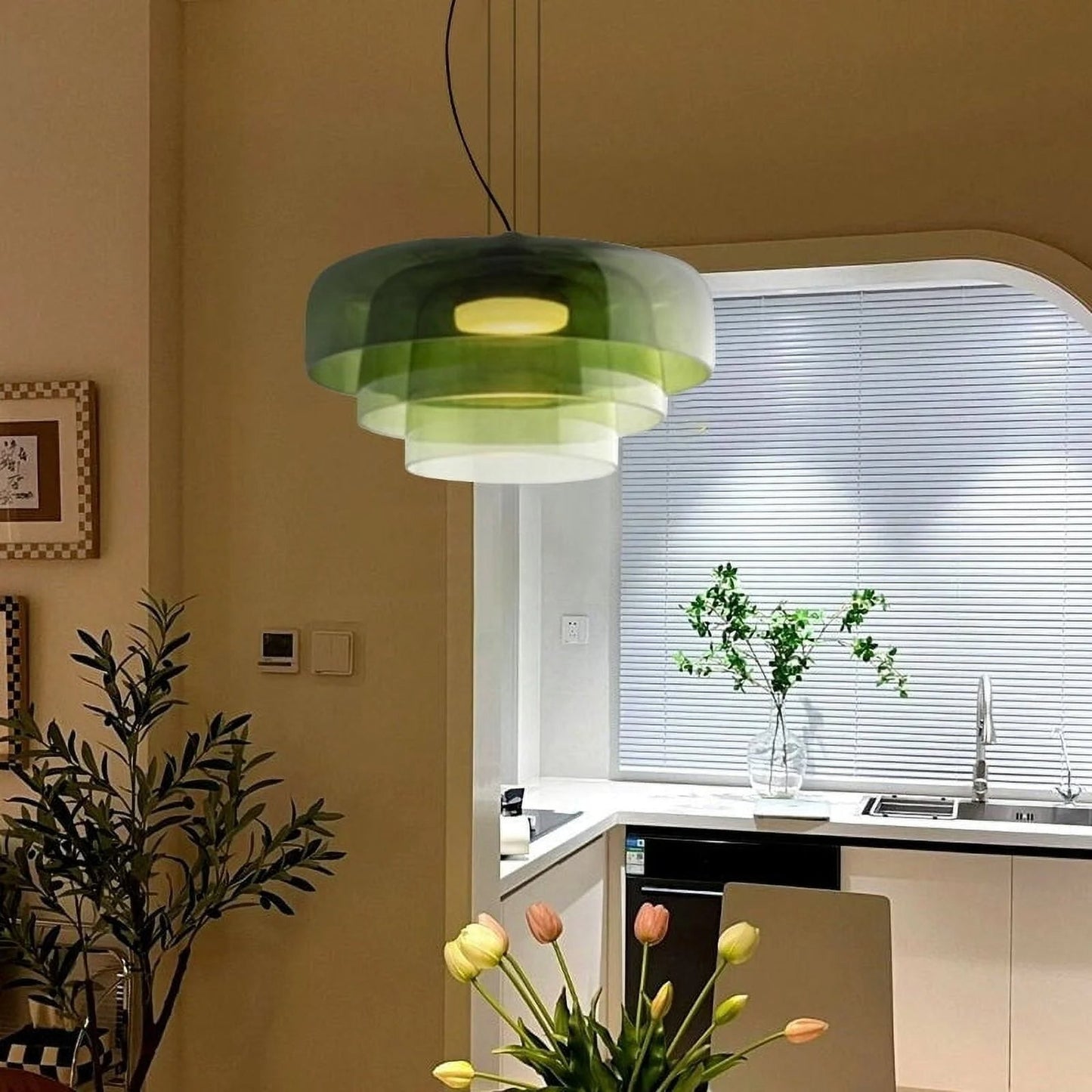 Norwegian glass pendant lamp