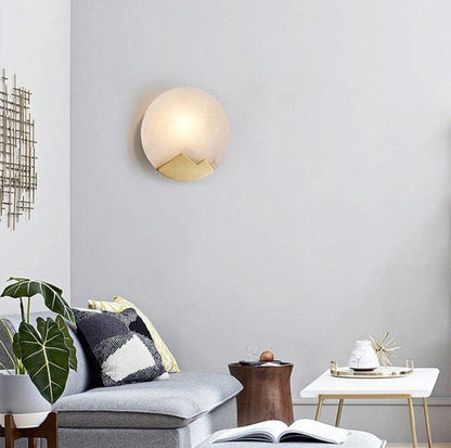 Scandinavian minimalist marble wall lamp