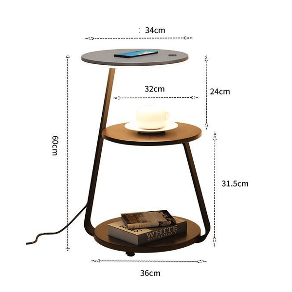 Signature | Side table with built-in lighting 