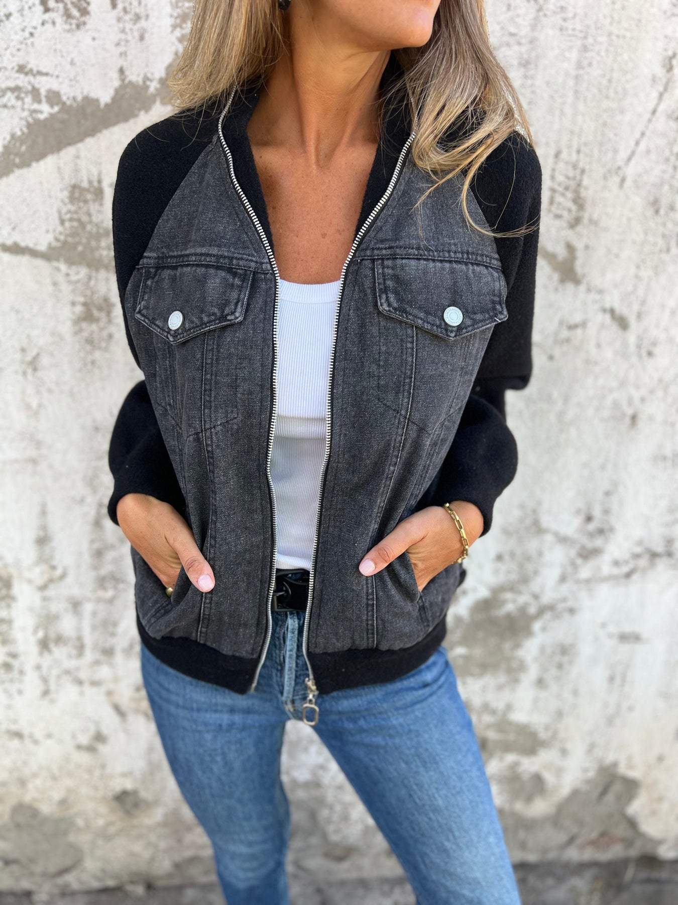 ISABELLA™ | CASUAL V-NECK ZIPPER JACKET