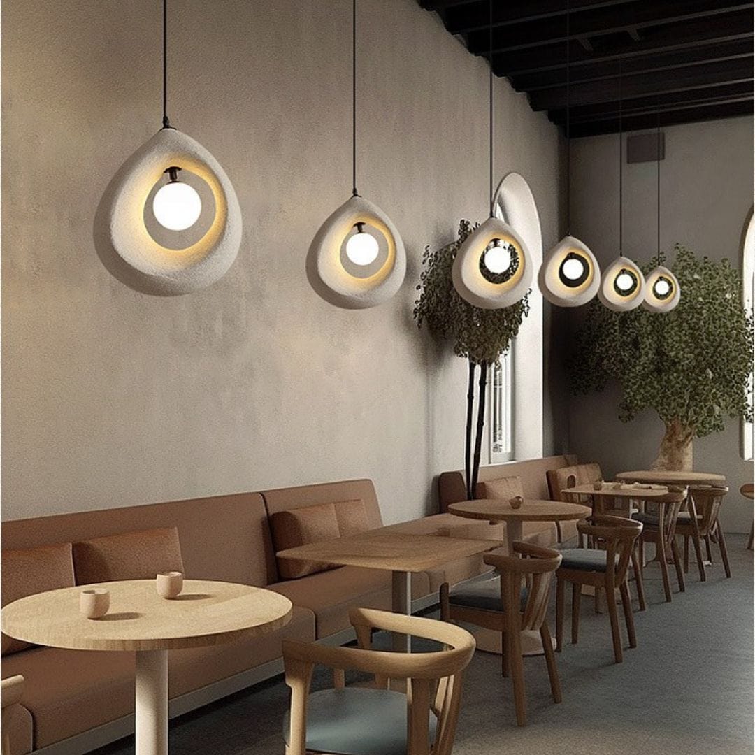 Round Wabi Sabi pendant lamp 