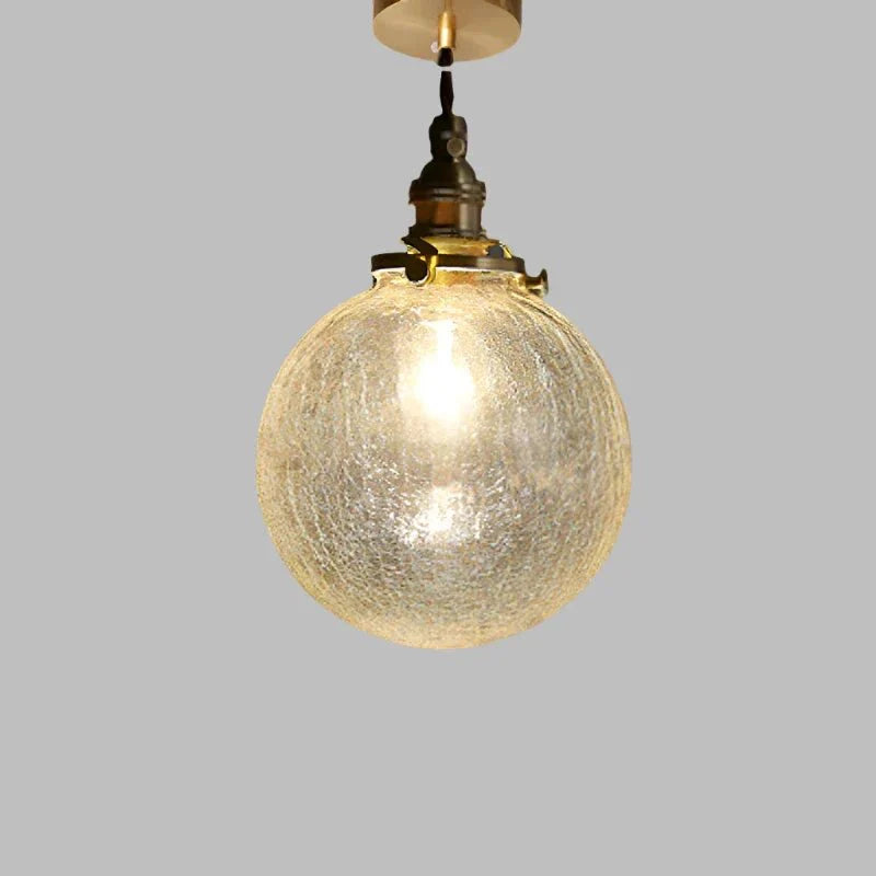 Crystal glass pendant lamp