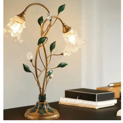 New French Flower Table Lamp