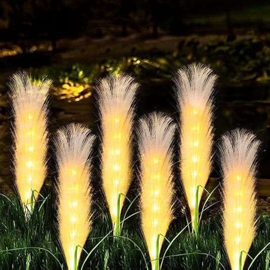 Fiberglass reed outdoor lamp (solar)