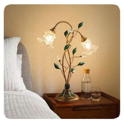 New French Flower Table Lamp