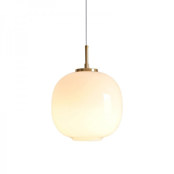 Modern Scandinavian Opal Glass Radihous Pendant Lamp