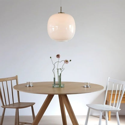 Modern Scandinavian Opal Glass Radihous Pendant Lamp