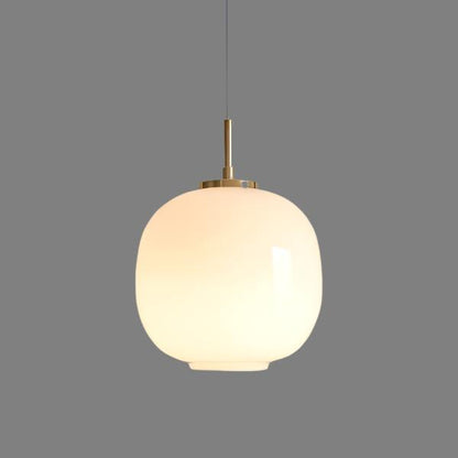 Modern Scandinavian Opal Glass Radihous Pendant Lamp