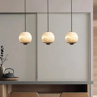 Nordic Marble Alabaster Ball Pendant Lamp